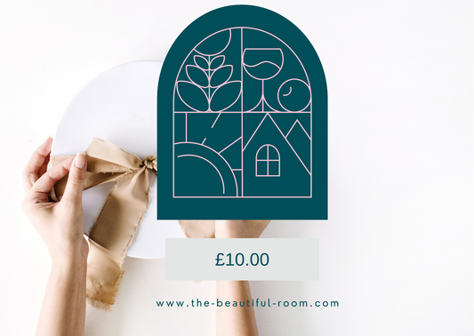 Digital gift vouchers for all Beautiful Room products to style your home and interiors