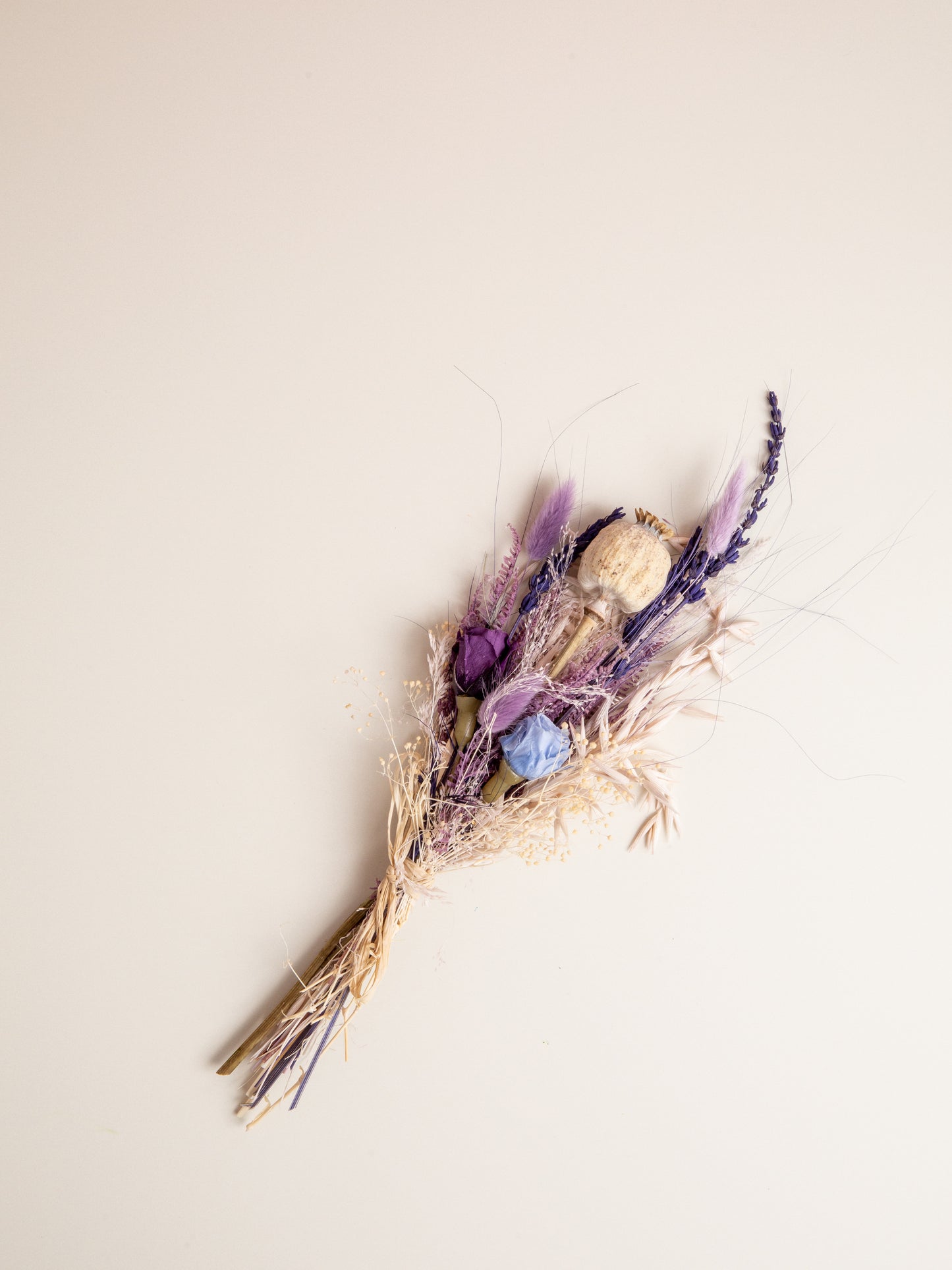 Mini Dried Flower Bouquets - Purple