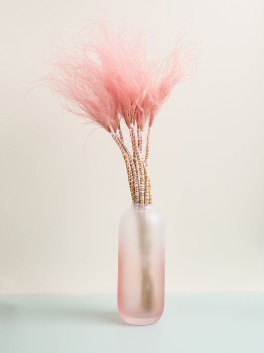 Light Pink Stypha Dried Grass Bunch